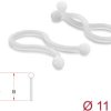 22062 Cable Drill Ø 11 mm transparent, 100 pieces