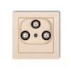 DECO Gniazdo multimedialne 3F DATA (UPC) beżowy 1DGMU KARLIK