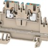 Multi level terminal block, push-in connection, 0.14-4.0 mm², 4 pole, 24 A, 8 kV, dark beige, 2723370000