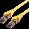 21151862 Patch cable, Cat. 8, S/FTP (PiMF), stranded wire, yellow, 2 m