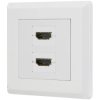 Renkforce Rf-4724258 HDMI Adapter 2X HDMI Sockets White Gold-Plated Connectors