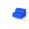 TE Connectivity 3-640442-5 Connector Female Shrouded 5P 26AWG Tin Blue Stripe