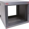 Szafa serwera 12U głębokość zew 610mm wymiary zew 636 x 585 x 610mm Stal Szary