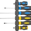 Wkrętaki 5x38mm 5x100mm 6,5x150mm PH1x100mm PH2x38mm PH2x150mm z wieszakiem (zestaw 6 szt.) 39D886