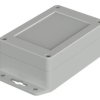 ABS enclosure, (L x W x H) 105 x 70 x 40 mm, light gray (RAL 7035), IP66, 07811074