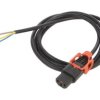 SCHAFFNER-814695 Kabel IEC C13 żeński 2m z blokadą IEC LOCK