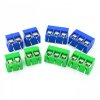ARK 3-pin 5.08 mm Terminal Block Connector - for PCB Mounting - Green - 10 pcs.