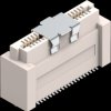 Socket header, 80 pole, pitch 0.8 mm, straight, ivory, 658801103080