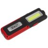 Sealey LED318R Rechargeable Inspection Lamp Red 5W COB + 3W LED + Power Bank