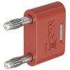 Stäubli 644012-22 KS-4N-19 Connector Red Pin Ø4mm Insulated Brass Multilam