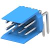 Pin header, 8 pole, pitch 2.54 mm, angled, blue, 281742-4
