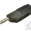 Wtyk bananowy 4mm 25.403.2;32A;60V; czarny;wtykany;(gniazdo ban.4mm)