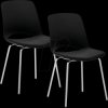 2521_01 Mayer visitor chair, black, with padding, 2 pcs