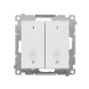 SIMON 55 Wyłącznik dwubiegunowy podwójny szybkozłącza jasnoszary mat TW22A.01/114 KONTAKT SIMON
