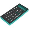Zestaw kluczy nasadowych 1/4” 4-14mm 19elem. 90T CrV wkład EVA STALCO S026391490