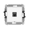 MINI Gniazdo komputerowe RJ45 kat.8 ekranowane 8-stykowy bez p.opis. biały MGKBO-11 KARLIK