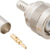 TNC plug 50 Ω, RG-55, RG-142, RG-223, RG-400, Belden 83242, crimp connection, straight, 031-2373