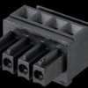 31113104 Plug-in connection terminal, 4-pin, spacing 3.81 mm