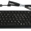 Klawiatura Kompaktowa przewodowa, kolor: Czarny, PS/2, USB, QWERTY (USA), CHERRY