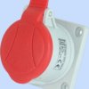 Gniazdo tablicowe proste 16A 4P czerwone IP54 GTP 16/4 921831