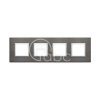 Ramka ozdobna Eikon Evo, 2+2+2+2M, Lava Grey, 21669.03