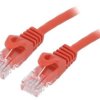 Patch cord U/UTP, Cat 6, wtyk RJ45 z obu stron, linka, CCA, 2m PP6U-2M/R