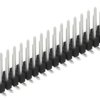 Pin header, 34 pole, pitch 2.54 mm, angled, black, 10049770