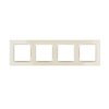 Ramka poczwórna kremowa CR4/41 Kontakt Simon10