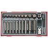 Teng TTHEX23 Metric Hex Bit Socket Set, 23 Piece - 1/2in Drive