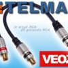 Adapter wtyk RCA - 2x gn RCA cinch VEOZ VE-2620
