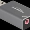 66633 Audio adapter USB-A - 2x 3.5 mm jack socket