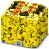 Distribution block, push-in connection, 0.14-4.0 mm², 7 pole, 24 A, 6 kV, yellow/black, 3273350