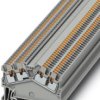 Through terminal block, push-in connection, 0.14-1.5 mm², 4 pole, 17.5 A, 6 kV, gray, 3214615