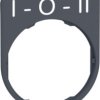 Label holder, printed with “I-0-II”, for Harmony XB4F/XB5F, ZBYFP2186C0