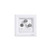 Gniazdo TV-SAT-SAT końcowe 1dB z ramką białe EPH3600121 ASFORA Schneider
