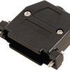 Obudowa do złącza D-SUB 9 pin Encitech 2360-0102-01, tworzywo sztuczne UL, czarny