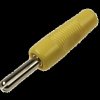 Wtyk bananowy 4mm; BS425; żółty