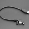 Adafruit Panel Mount USB Cable - USB A Plug to USB A Right Angle Socket