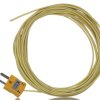 Hermetycznie uszczelniona termopara K średnica 7/0.2mm długość 5m -75 → +260°C Wtyk miniaturowy RS PRO