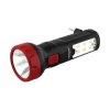 Latarka ręczna 1+6LED czarna 230V,ładowalna TS-1128-1
