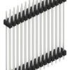 Pin header, 30 pole, pitch 2.54 mm, straight, black, 10057709
