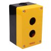 2 Way 22.5mm Push Button Enclosure PtecENC2Yellow
