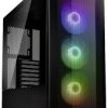 Lian Li LANCOOL II Mesh C RGB Midi Tower Obudowa do komputera, Obudowa gamingowa czarny z 3 wentylatorami LED, z filtrem
