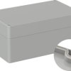 ABS enclosure, (L x W x H) 200 x 120 x 90 mm, light gray (RAL 7035), IP66, 5U330700