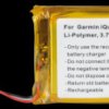 GPS navigation battery for Garmin iQue, 2000 mAh