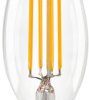 LED lamp, E14, 6.5 W, 806 lm, 240 V (DC), 240 V (AC), 2700 K, clear, warm white, E, B27F65C