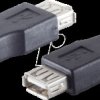 BS77051 USB 2.0 adapter, type A socket > Mini USB B 5p connector, black