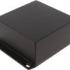Aluminum die cast enclosure, (L x W x H) 125 x 125 x 57 mm, black (RAL 9005), IP65, 1590WKKFLBK