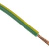 Przewód jednożyłowy linkowy, 2491X, 2,5 mm², 50/0,25 mm, 13 AWG, PVC, 750 V, Zielony/Żółty, dł. 100m, RS PRO