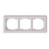 DECO Ramka 3 potrójna uniwersalna z tworzywa DECO Pastel Matt liliowy 41DR-3 KARLIK
